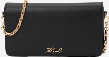 Pochette di Karl Lagerfeld in nero: frontale