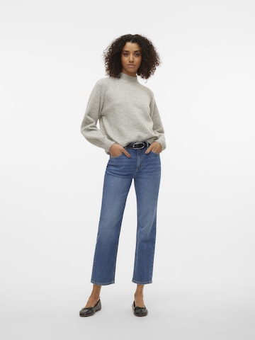 VERO MODA Trui 'Leaf' in Grijs