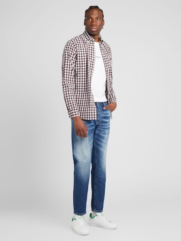 JACK & JONES Comfort Fit Skjorte 'BLUBROOK' i lilla