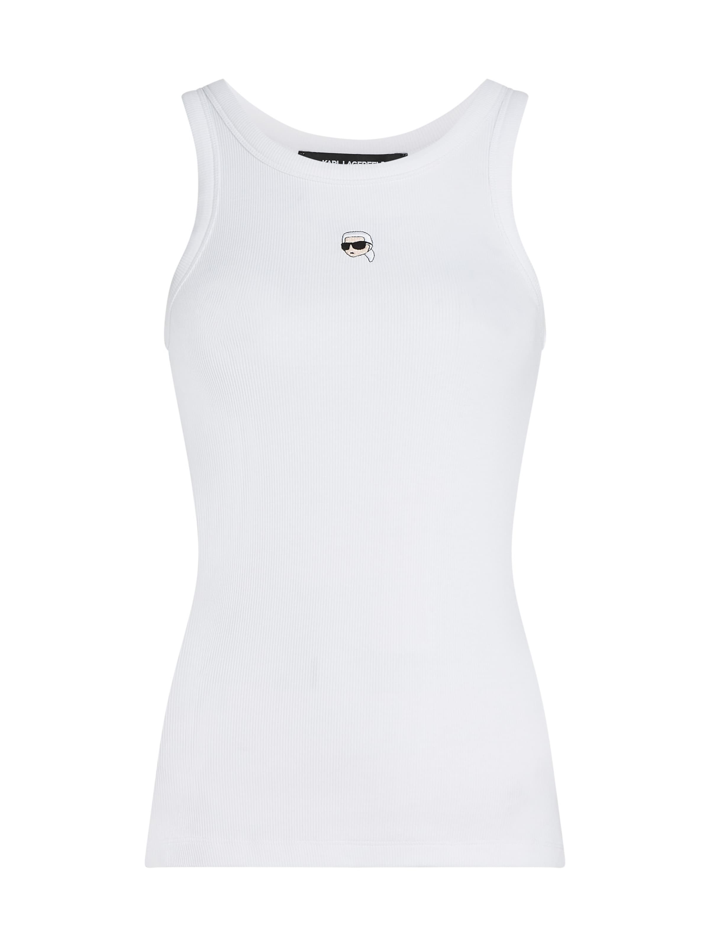 Haut Karl Lagerfeld en blanc : devant
