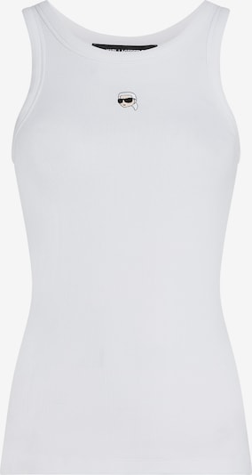 Palaidinė be rankovių iš Karl Lagerfeld, spalva – smėlio spalva / juoda / balta, Prekių apžvalga