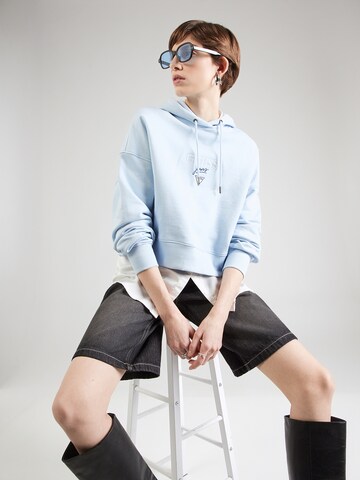 GUESS JEANS Sweatshirt in Blue: front