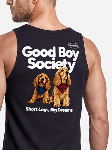Neverless Shirt 'Good Boy Society' in Black