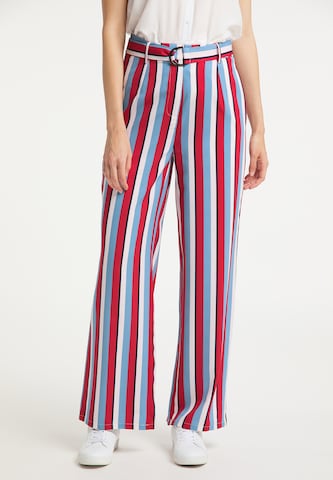 usha BLUE LABEL Wide leg Broek in Gemengde kleuren: voorkant