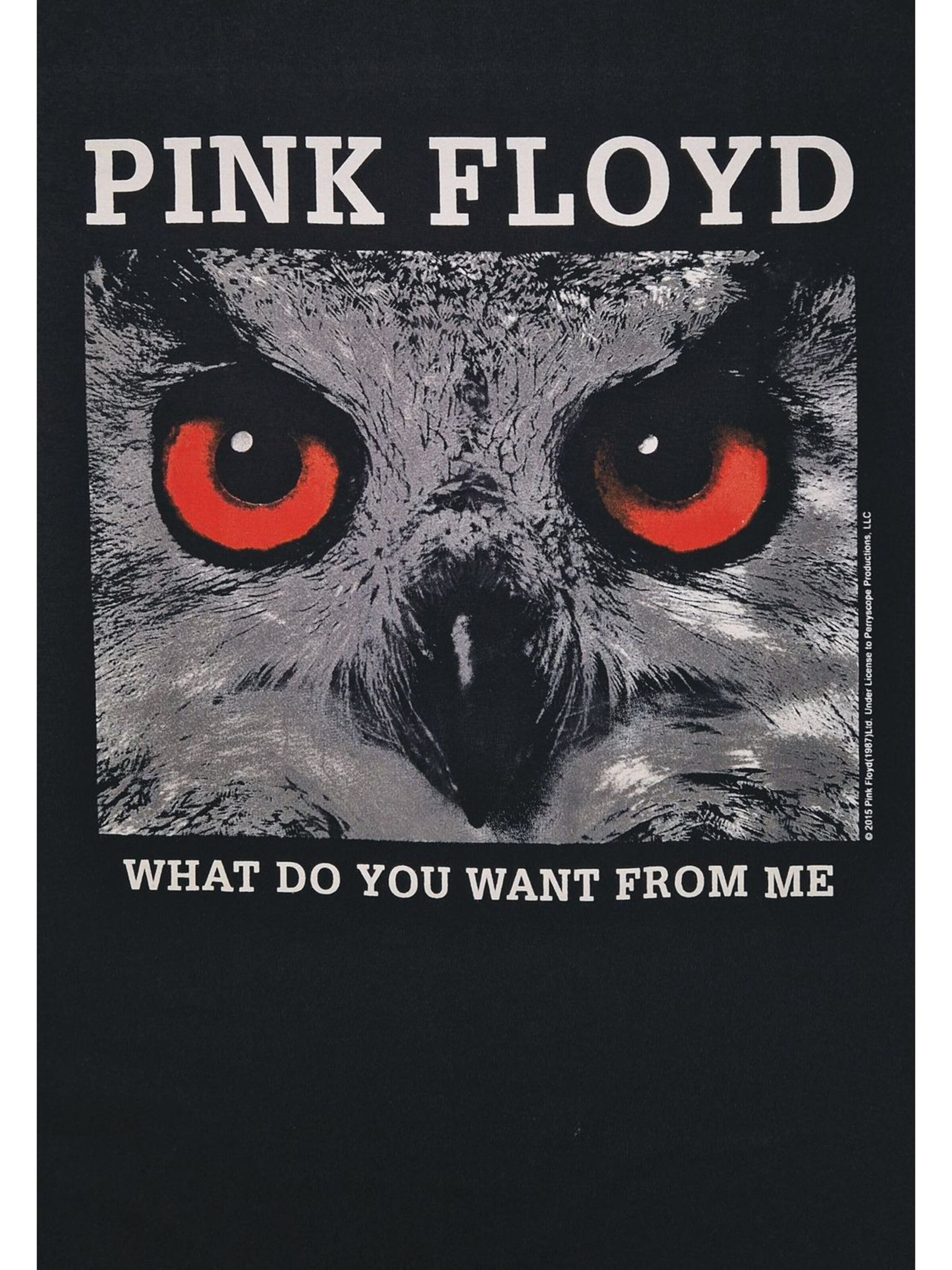 T-Shirt 'Pink Floyd -  What do you want from me t-shirt' Pink Floyd en noir