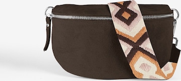 lePelou Gürteltasche 'ONDA medium' in Braun: Vorderseite