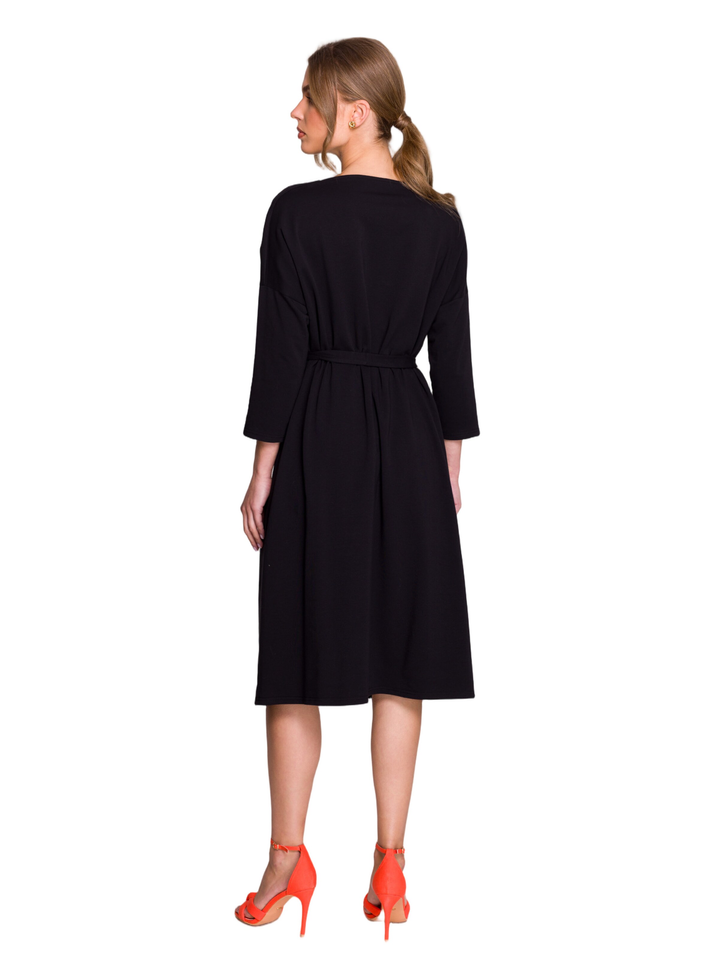 Stylove Šaty 'Sukienka oversize z modalu' – černá