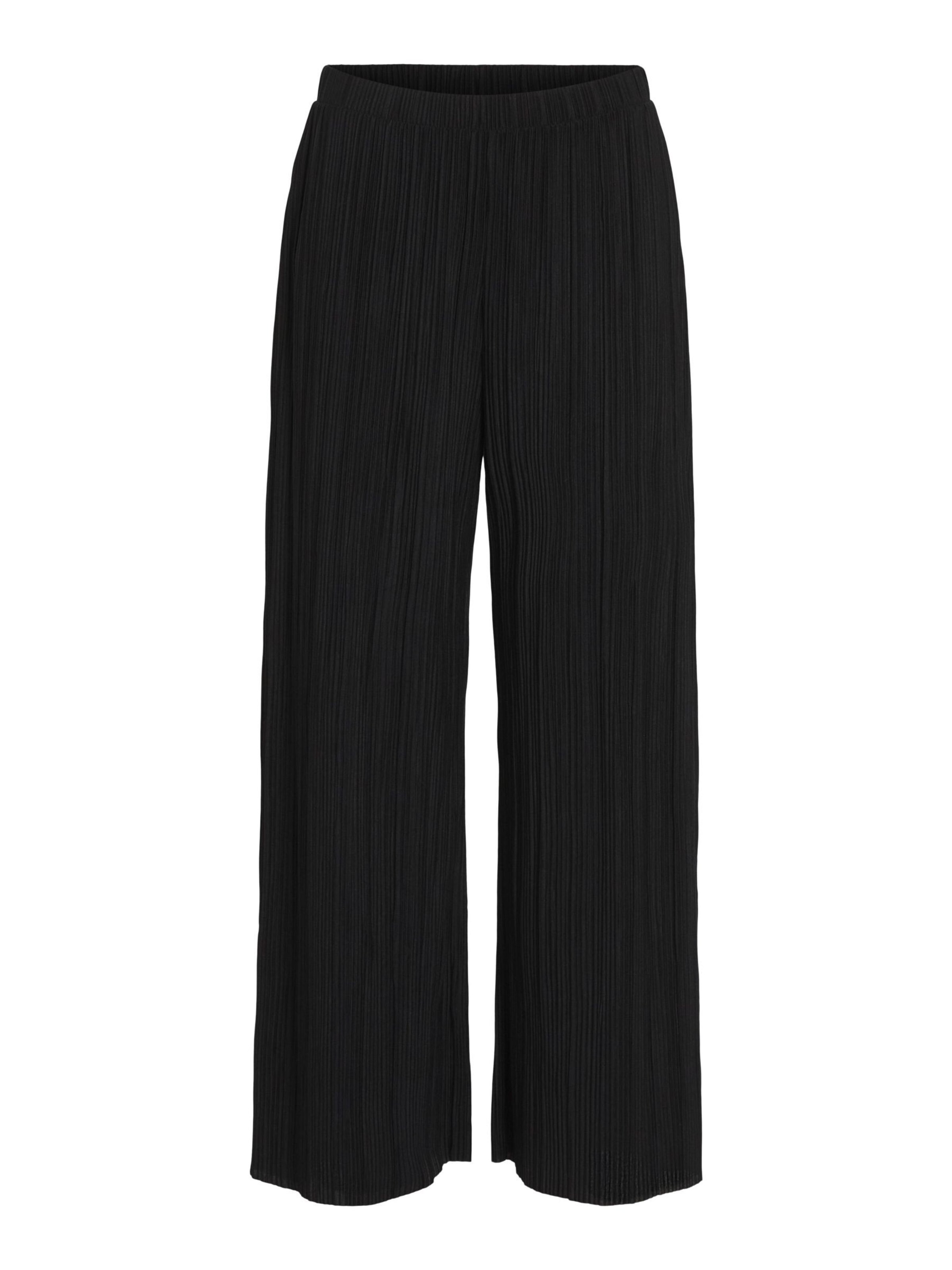 Wide leg Pantaloni 'VIPLISA' di VILA in nero: frontale