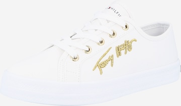 Sneaker low de la TOMMY HILFIGER pe alb: față