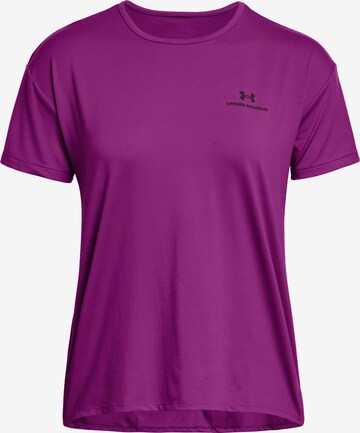 T-shirt fonctionnel 'Rush Energy 2.0' UNDER ARMOUR en violet : devant
