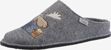 Tofee Slippers in Grey: front