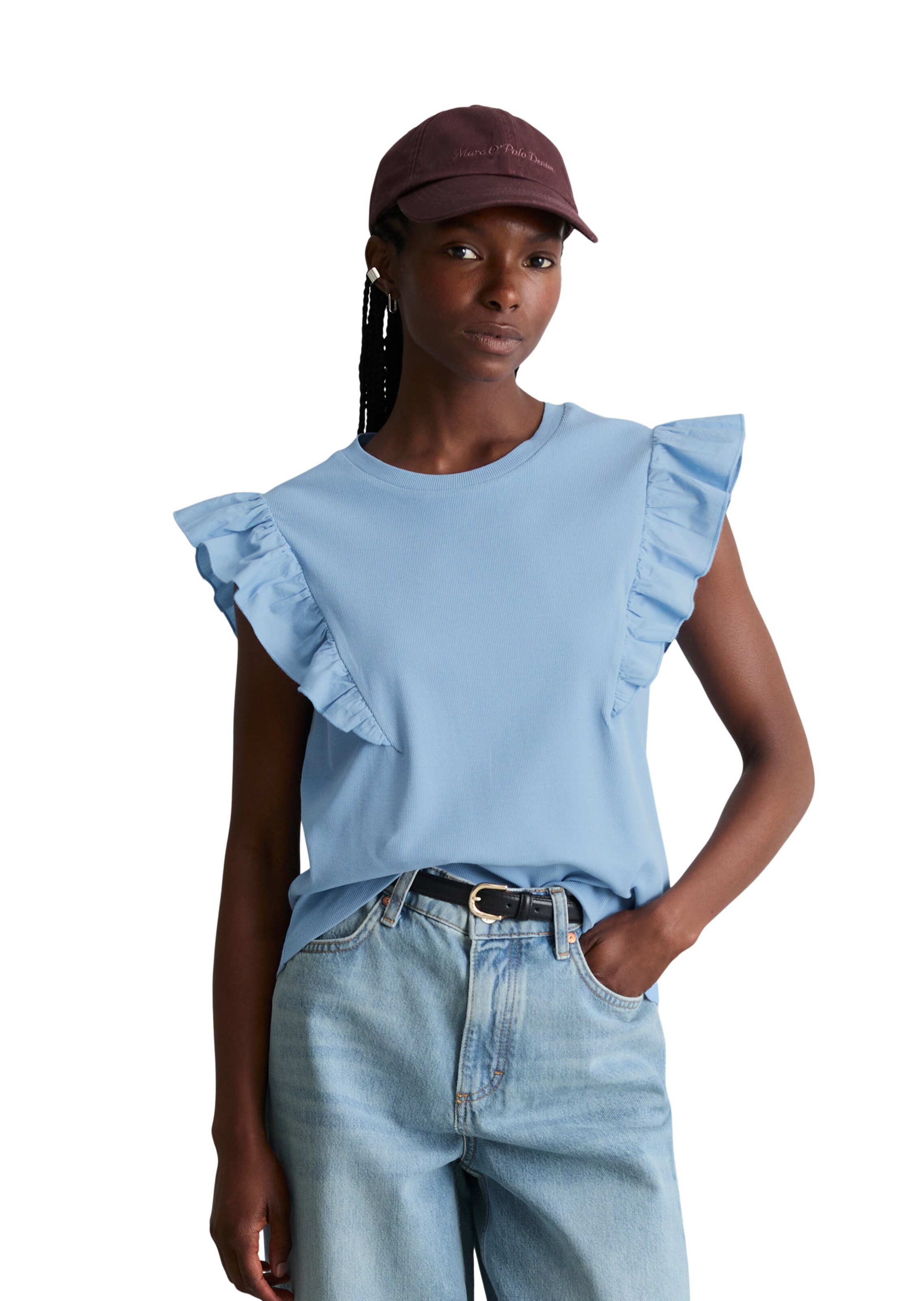 Marc O'Polo DENIM Top in Blau: Vorderseite