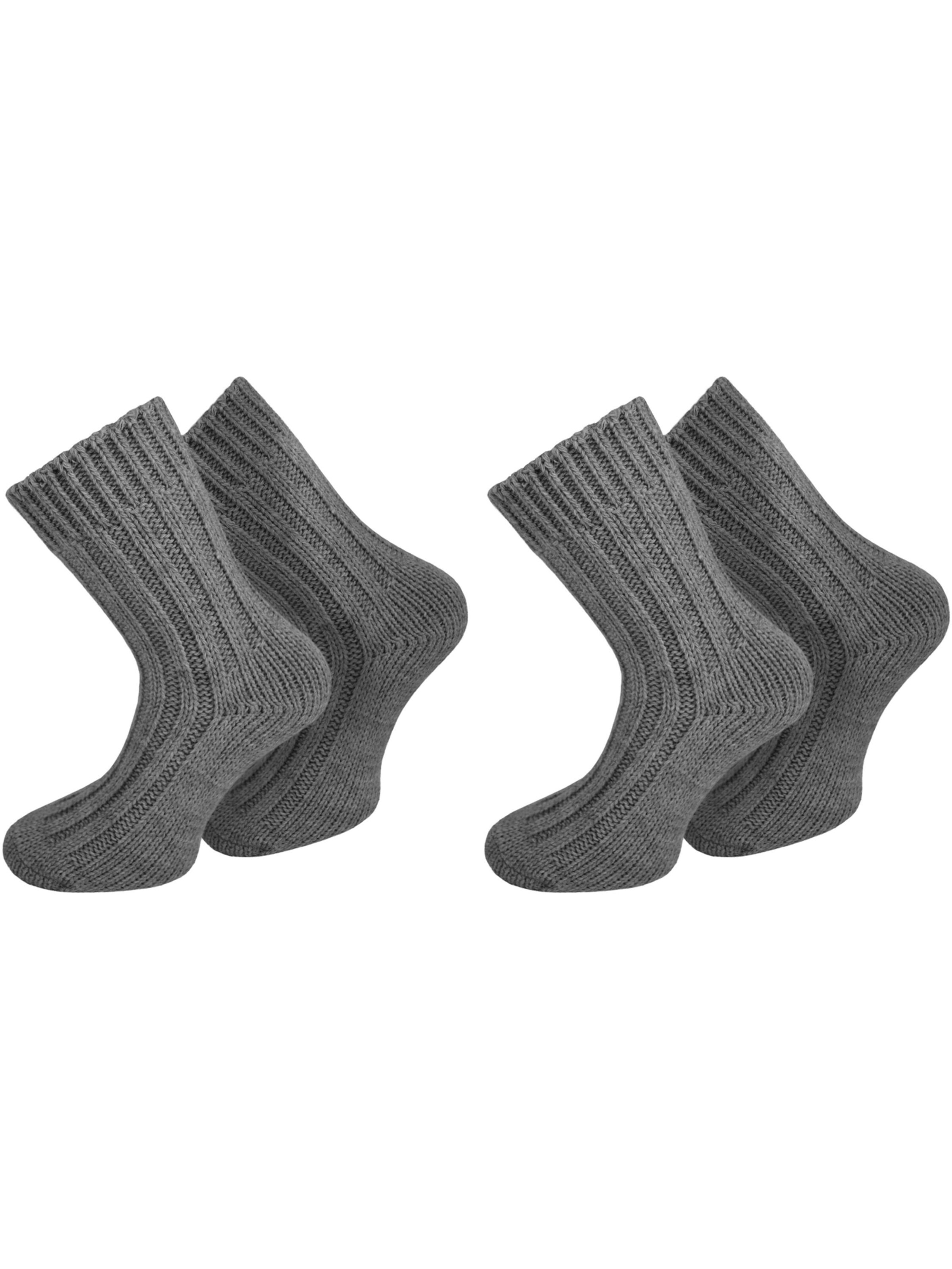 Chaussettes normani en gris : devant