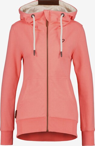 Alife and Kickin Zip-Up Hoodie 'JessyAK A' in Orange: front