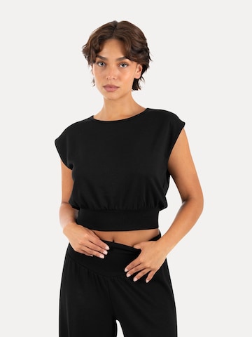 T-shirt ' Jorina ' Smilodox en noir : devant