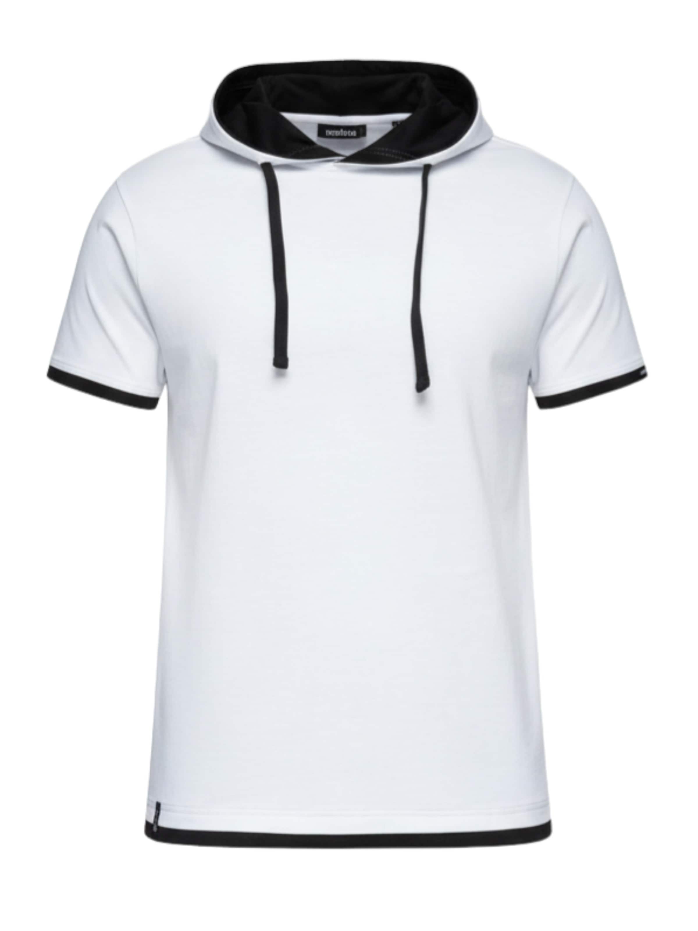 Ombre T-Shirt in Weiß: Vorderseite