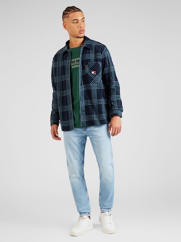 Tommy Jeans Regular fit Button Up Shirt in Blue