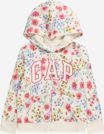 GAP Zip-Up Hoodie 'V-SP' in Beige: front