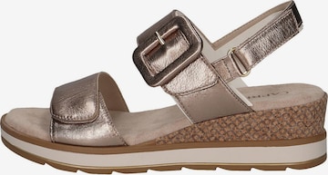 CAPRICE Strap Sandals in Gold