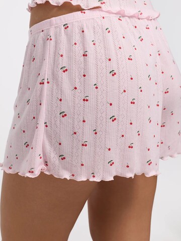 Pigiama corto 'Soft Touch Jacquard Shorts' di cfab in rosa