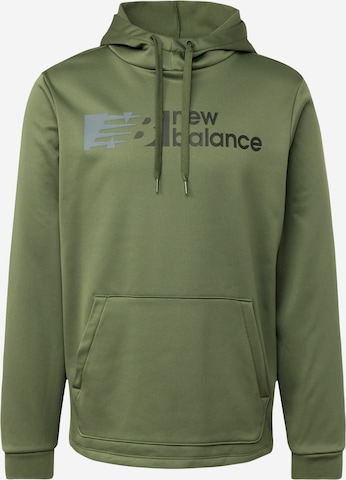 new balance Athletic Sweatshirt 'Tenacity' in Green: front