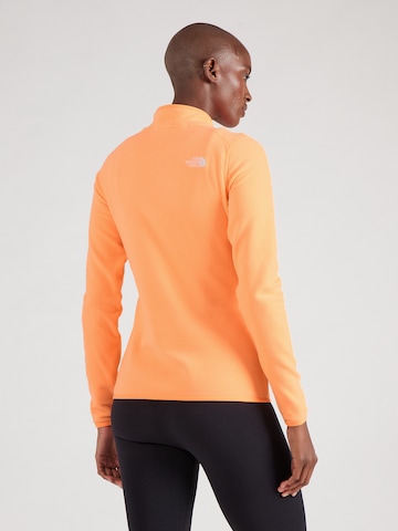 THE NORTH FACE Sweter sportowy '100 GLACIER' w kolorze pomarańczowy