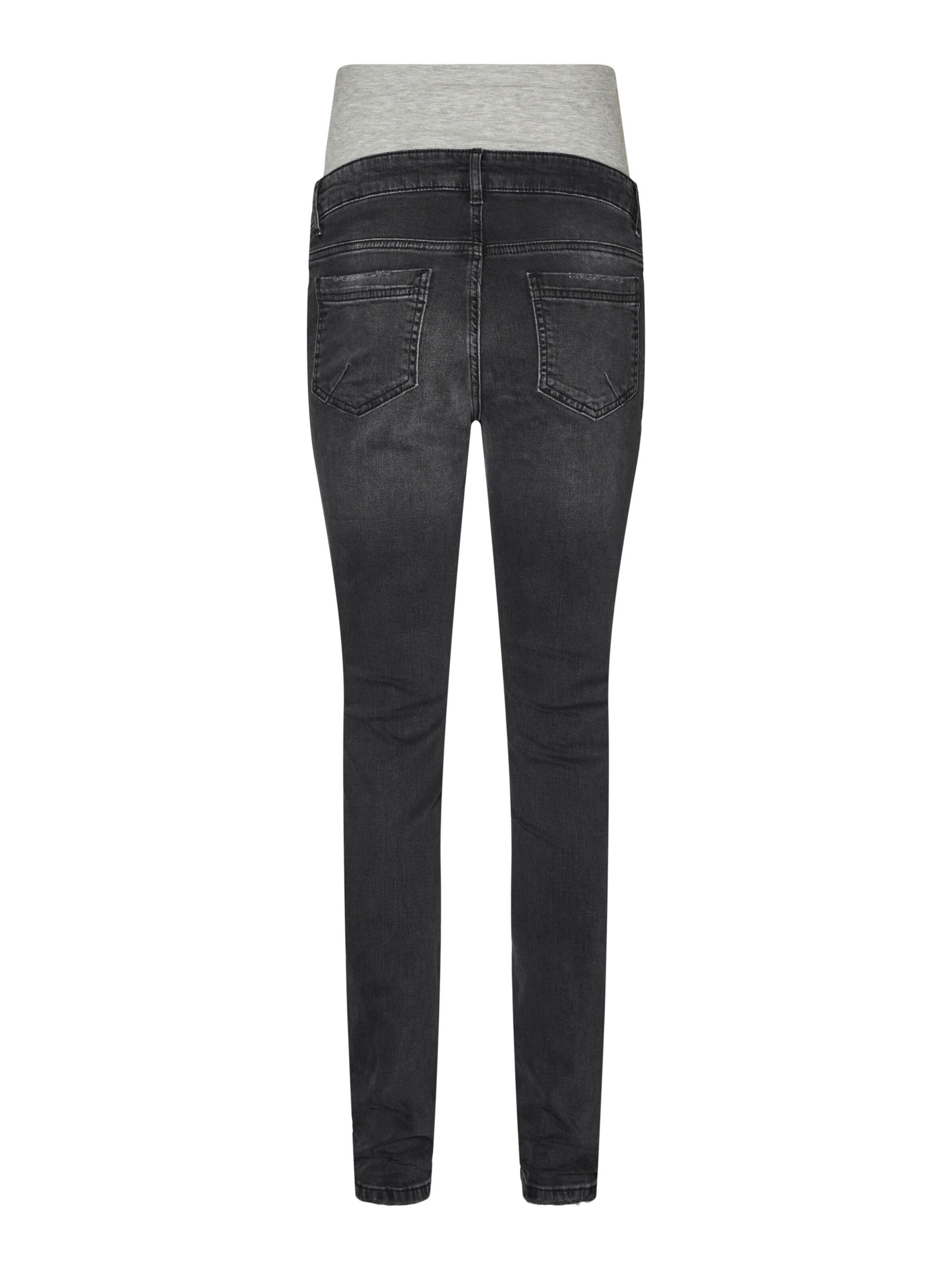 MAMALICIOUS Slimfit Jeans 'Akira' in Zwart