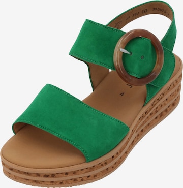 GABOR Strap Sandals '44.550' in Green: front