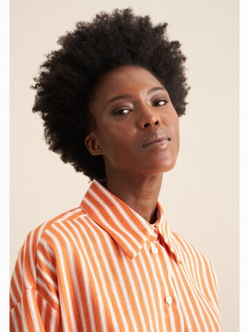 SEIDENSTICKER Blouse 'Schwarze Rose' in Orange