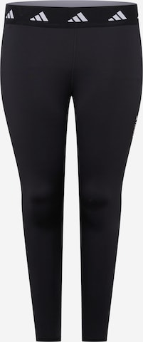 ADIDAS PERFORMANCESkinny Sportske hlače 'Techfit Period Proof ' - crna boja: prednji dio
