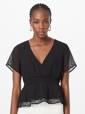 ABOUT YOU Blouse 'Janay' in Zwart: voorkant