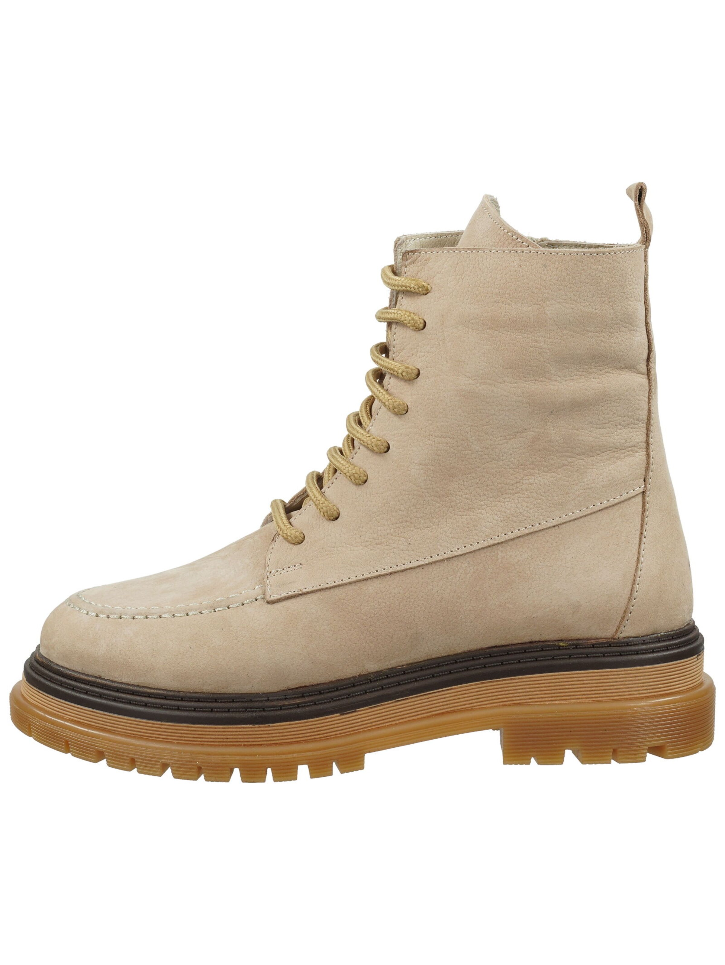 Bottines à lacets ILC en beige