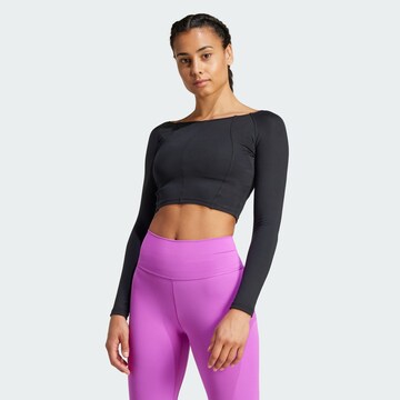T-shirt fonctionnel ADIDAS PERFORMANCE en noir : devant