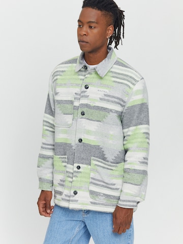 mazine Between-Season Jacket ' Deanes Shacket ' in Green: front