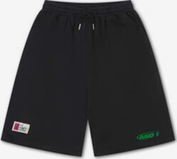 AND1regular Hlače - crna boja: prednji dio