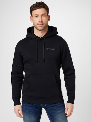 PEAK PERFORMANCE Sport sweatshirt i svart: framsida