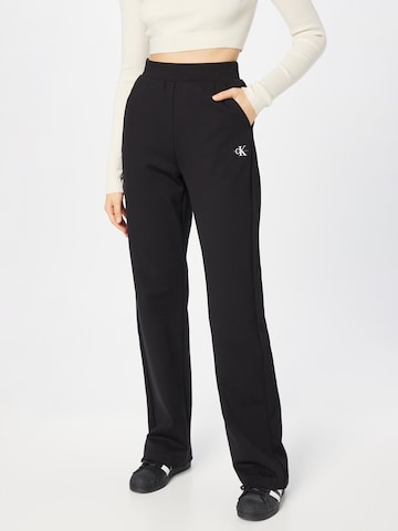 Calvin Klein Jeans Loose fit Pants in Black: front