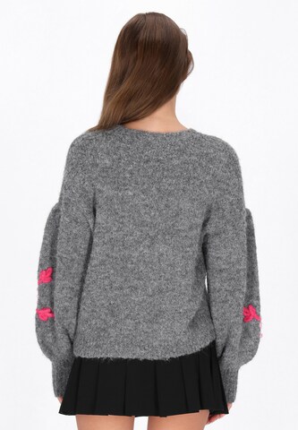 MYMO Υπερμέγεθες πουλόβερ σε γκρι