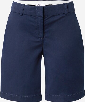 ESPRIT Regular Broek in Blauw: voorkant