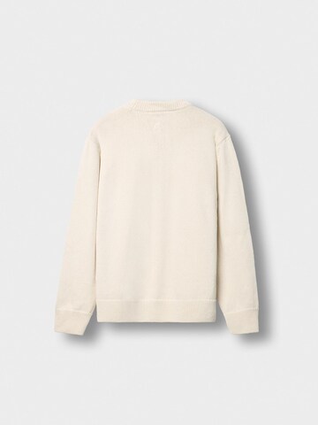 Burocs Pullover 'Knit'‌‌‌‌ in Weiß