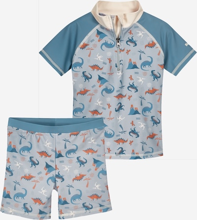 UV apsauga iš PLAYSHOES, spalva – mėlyna dūmų spalva / tamsiai (džinso) mėlyna / tamsiai oranžinė / vyno raudona spalva, Prekių apžvalga