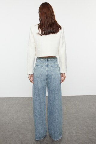 Wide leg Jeans de la Trendyol pe albastru