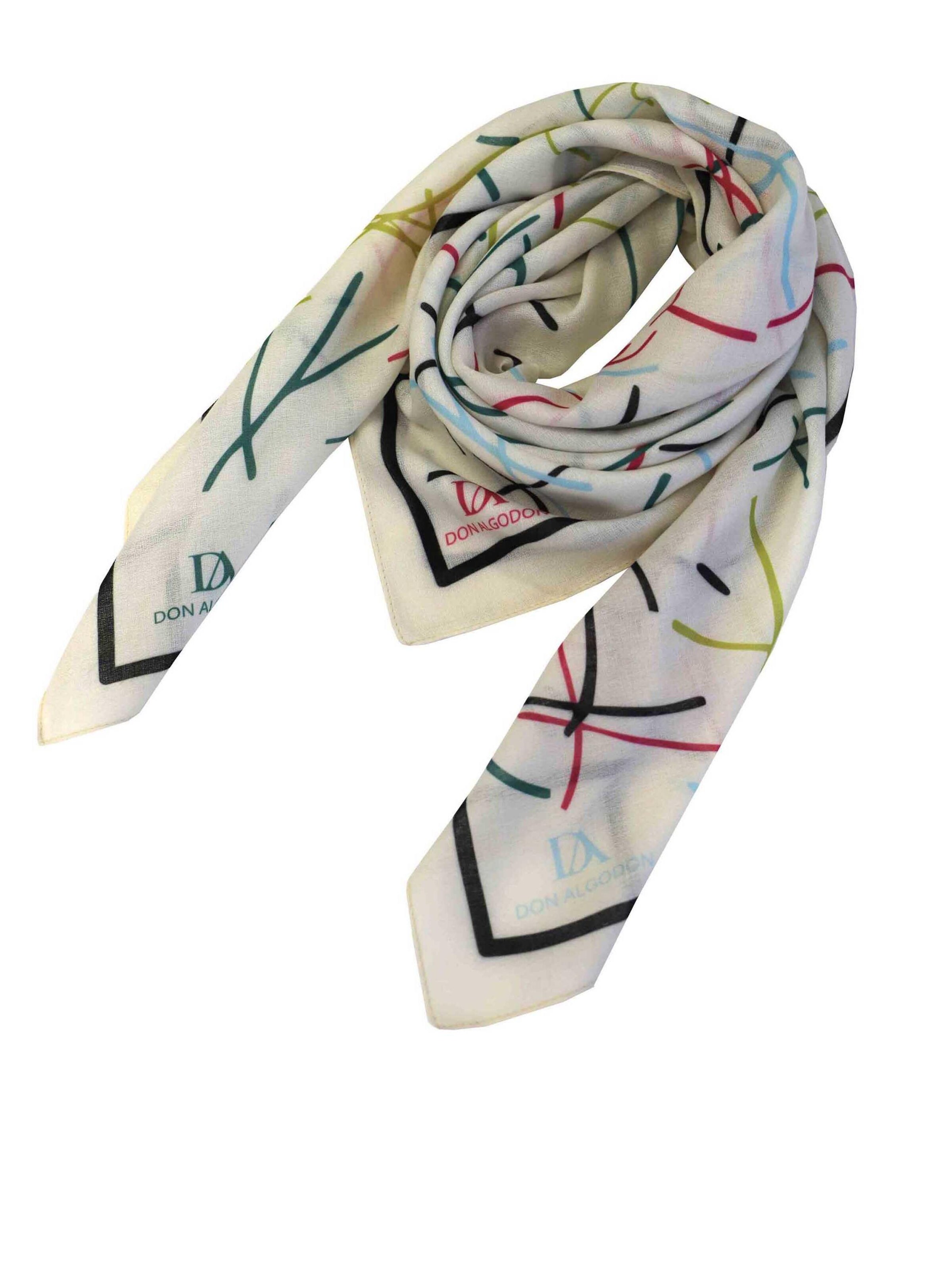 Don Algodon - Chal 'Uliara' en Mezcla de colores: frente