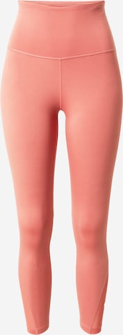 Skinny Pantalon de sport 'One' NIKE en rose : devant