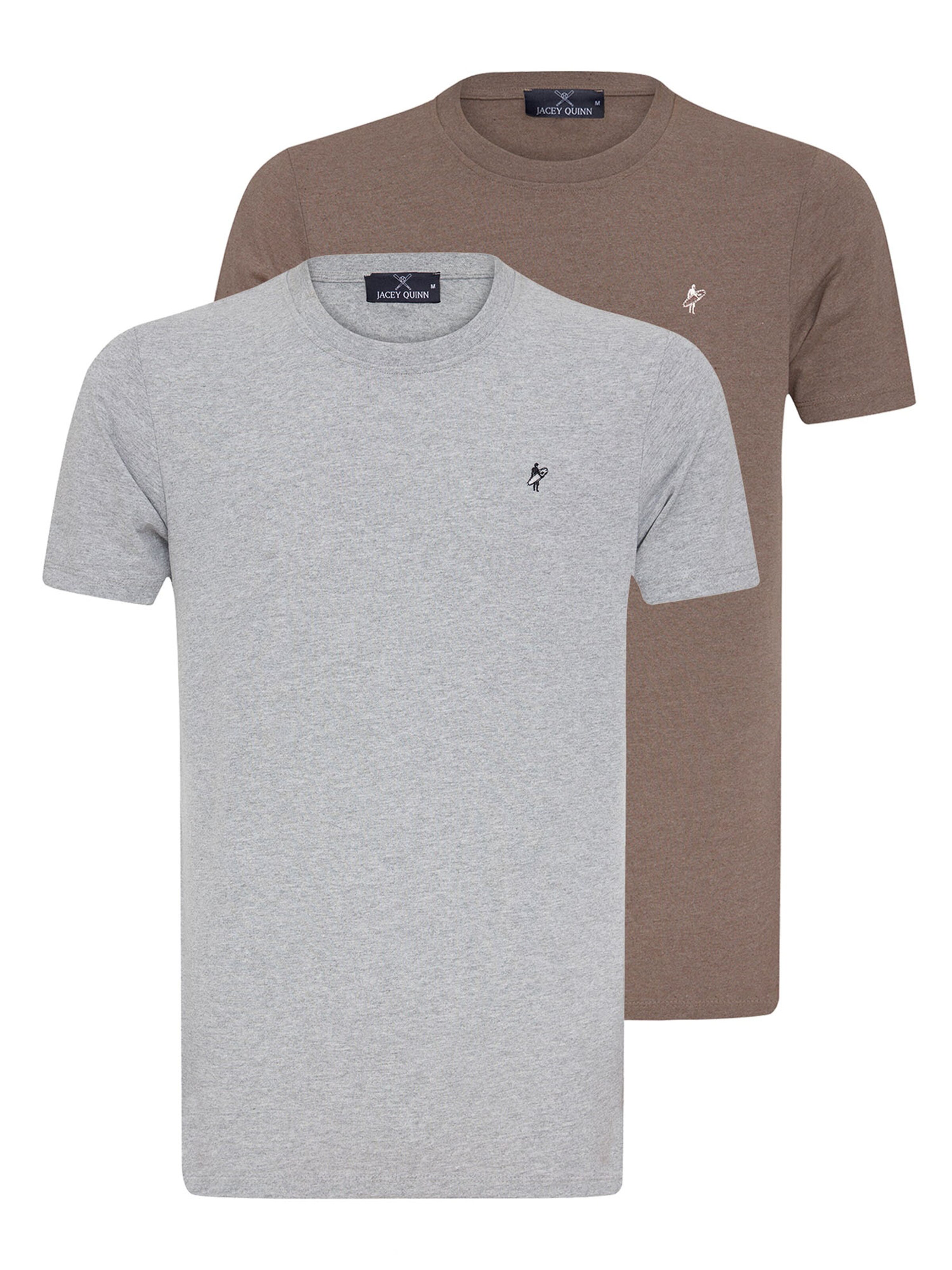 Jacey Quinn Tričko – hnědá: přední strana