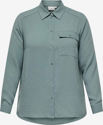 ONLY Carmakoma Blouse in Groen: voorkant