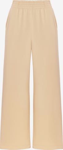 Cat e Lolette Regular Housut 'Palazzo Trousers' värissä beige: etupuoli