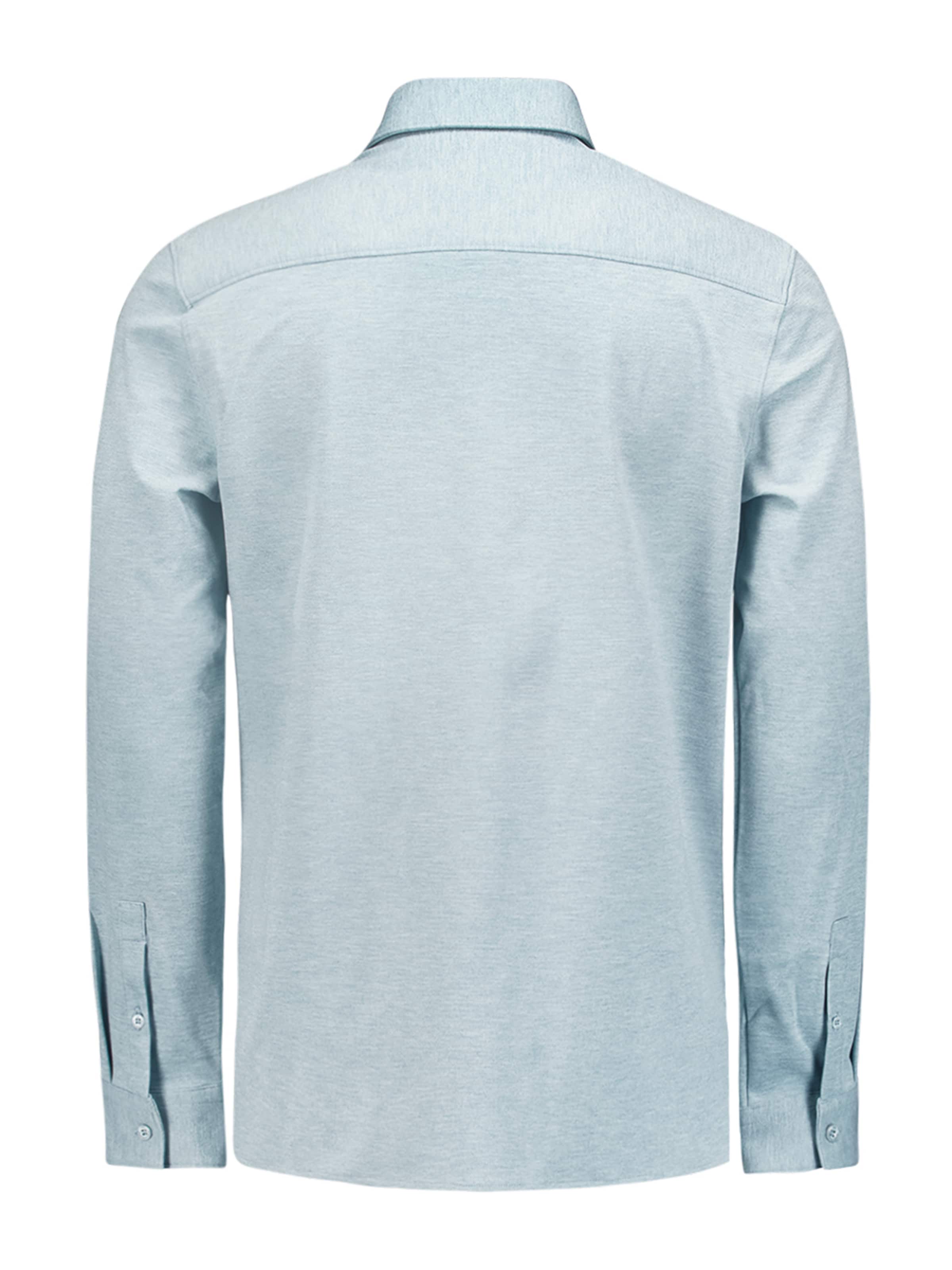 No Excess Slim fit Overhemd in Blauw