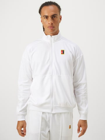 Veste de survêtement 'Heritage' NIKE en blanc : devant
