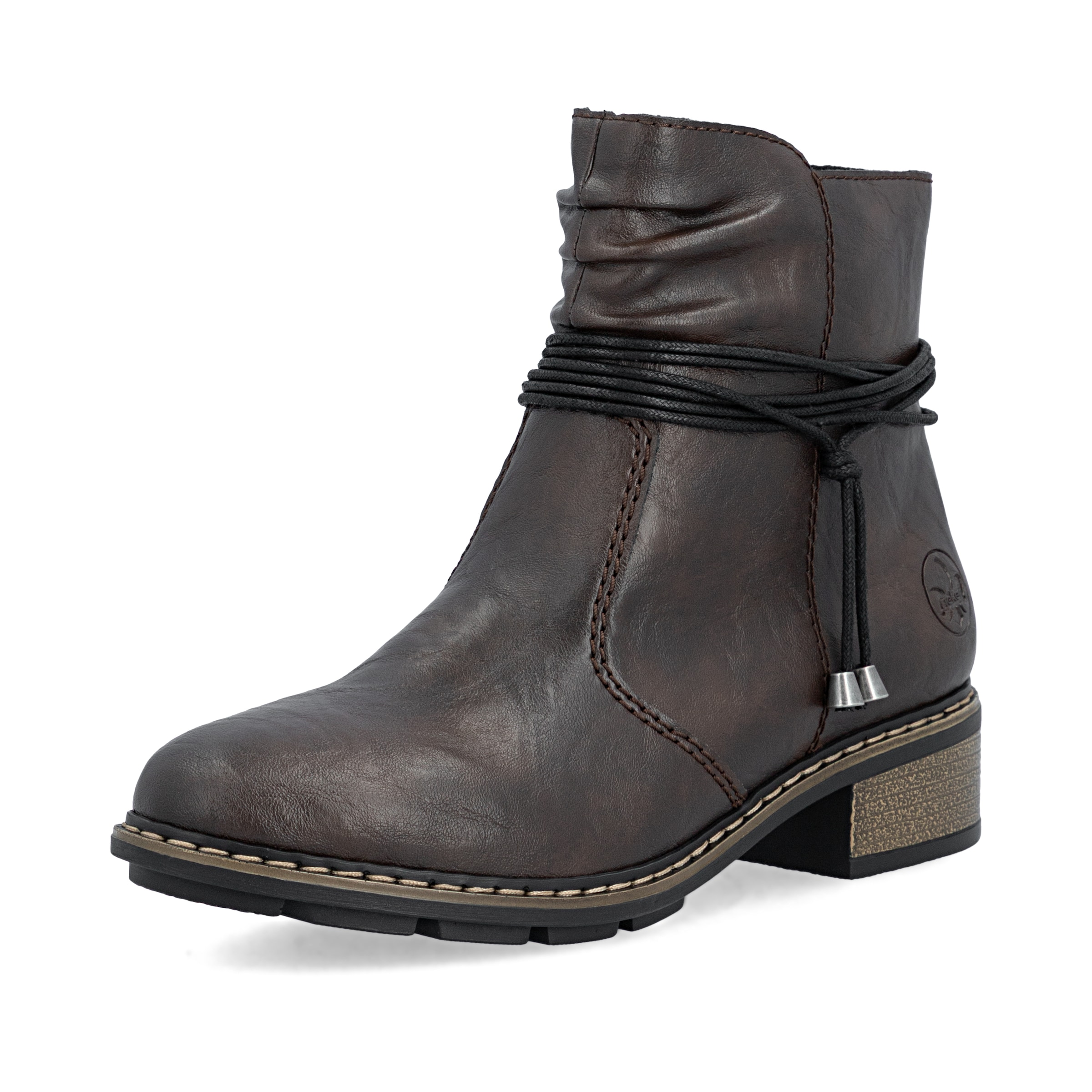 Bottines ' 77263 ' Rieker en marron : devant